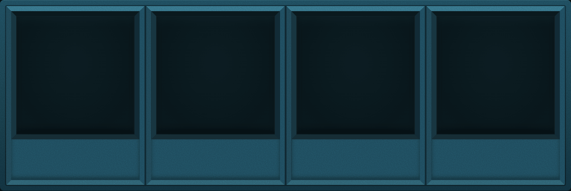 Blue Steel Display Case (1x4)